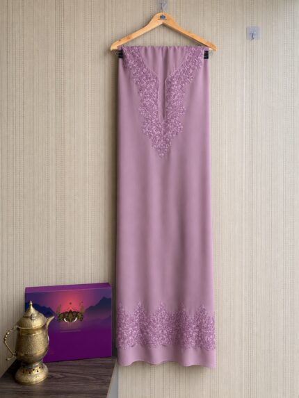 Pink Aari Work Suit